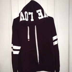 burgundy hoodie!